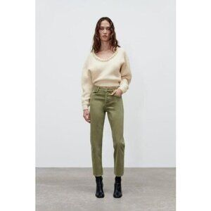 Zara High Rise Ankle Length Jean Size 0